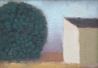 Tree and Lake House 5 x 7 inches 13 x 18cm