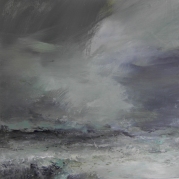 Wild Day - Unst Janette Kerr oil on canvas 80 x 80cm £4,000