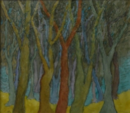 John Hubbard Group of Trees watercolour on paper 2004